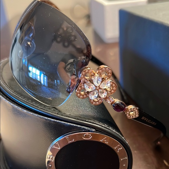 Bvlgari Crystal Flower Sunglasses 6059-B - Picture 1 of 7